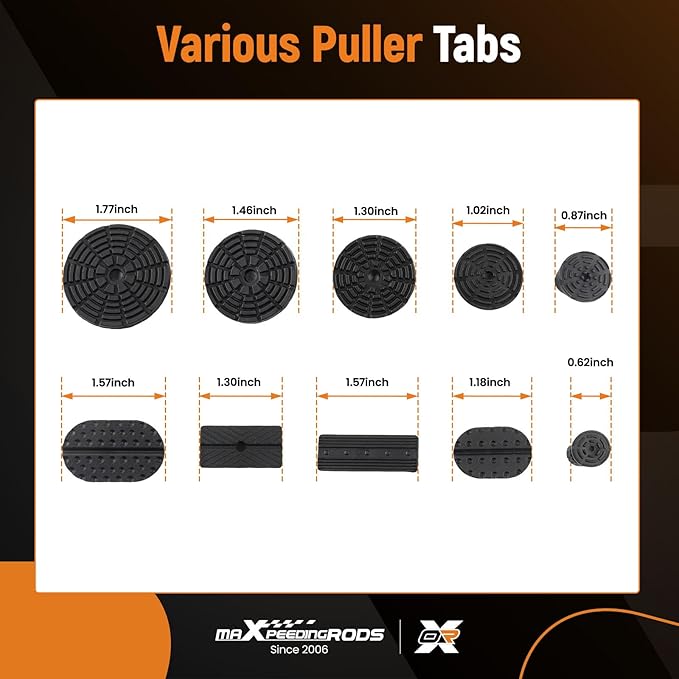 maXpeedingrods Car Dent Puller Dent Removal Kit, Auto Body Paintless Dent Repair Tool, Pops a Dent Remover Kit with Golden Lifter, for Car Dent Repair Metal Surface Dent Removal, 65 PCS