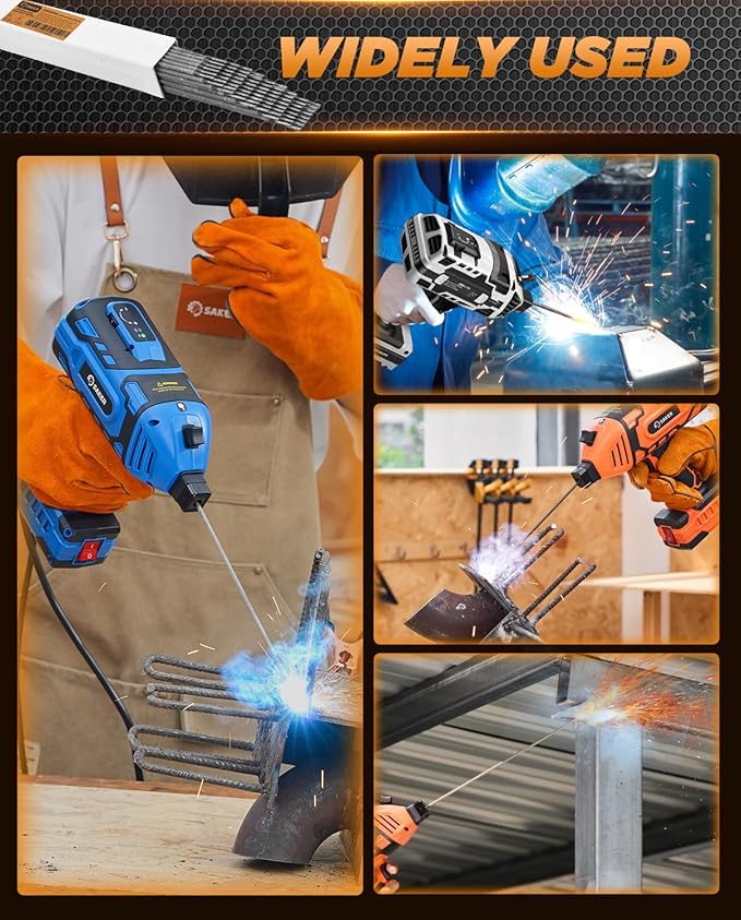 Saker E6013 Welding Rod 1/8'' 5LB Carbon Steel Stick Welding Electrodes