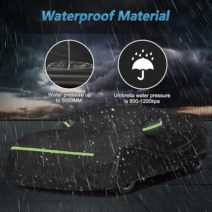 420D Waterproof for C7 Corvette Car Cover All Weather Protection Waterproof Windproof for 2014-2019 C7 Stingray, for C7 Chevy Corvette Stingray Z51 Z06