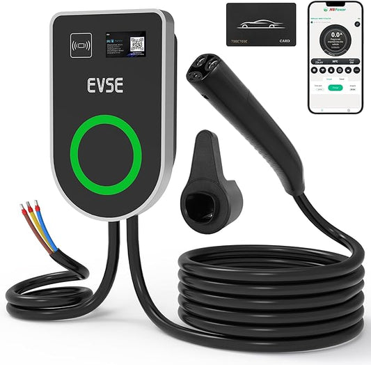 RUTU Level 2 EV Charger for Tesla Model Y/X/3/S, 48A 240V Adjustable Electric Vehicle Charging Stations Up to 11.5Kw,Smart WiFi Enabled 14-50 Plug NACS Level 2 Charger with Flexible 25Ft Cable