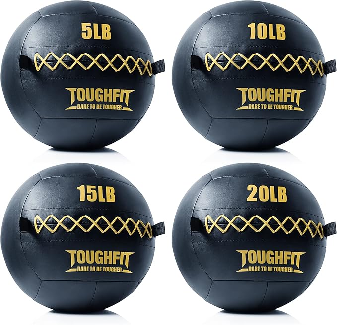 Soft Wall Ball - Medicine Ball Set for Cardio Fitness Exercise - Weighted Med Ball for Strength and Conditioning Exercises, Cross Training Lunge, and Partner Toss