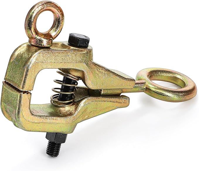 Hiceeden Heavy Duty Auto Body Clamp, 5 Ton 2 Way Auto Body Repair Tools, Frame Pull Clamp with Self-Tightening Grips for Top & Straight Automotive Car Vehicle Repair