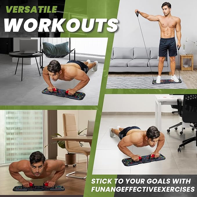 Push Up Board, with Automatic Count & Timer, 41 Push Up Bar, Updated Foam Handles, Portable Home Workout Equipment, Push Up Strength Training Equipment