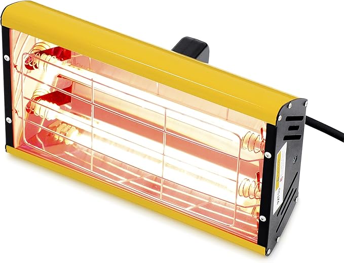 DATOUBOSS Portable Infrared Paint Curing Lamp 2000w Handheld Infrared Paint Baking Lamp Shortwave Infrared Heating Light Car Body Repair Tool