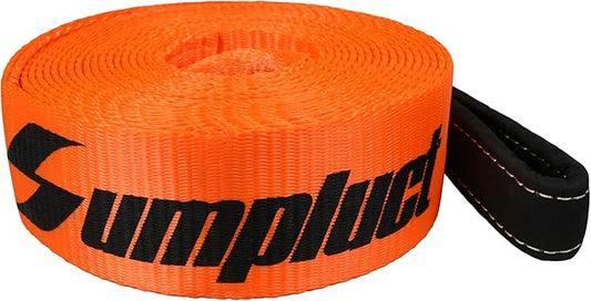 Recovery Tow Strap 3in X 20ft Heavy Duty 30,000 lbs Break Strength, Use for Emergency Towing Rope, Tree Saver, Winch Extension, Triple Reinforced Loops, Protective Sleeves,Car Accessories