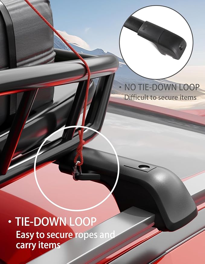 300lbs Lockable Roof Rack Cross Bars Fit for Toyota Highlander 2008 2009 2010 2011 2012 2013, Heavy Duty Aluminum Lockable Roof Rails Crossbars Black Rooftop Cargo Carrier Luggage