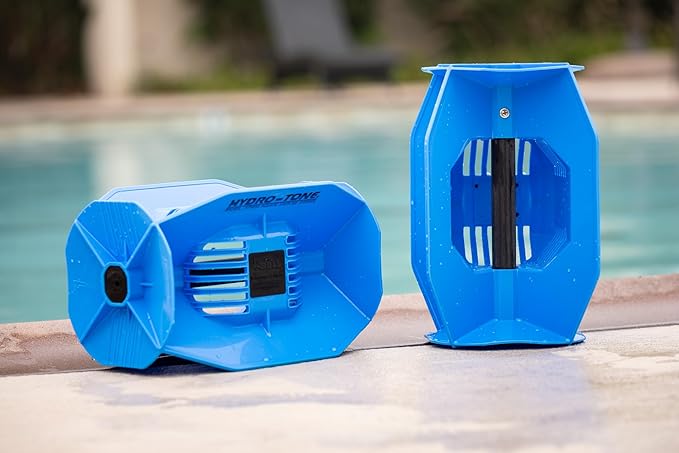 Hydro Tone - HYDRO-BELL Pool Weights for Water Exercise Pair | Water Weights | Functional Strength Training with Pool Weight | Aquatic Exercise Equipment | Quick Start Guide