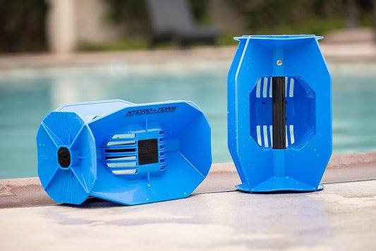 Hydro Tone - HYDRO-BELL Pool Weights for Water Exercise Pair | Water Weights | Functional Strength Training with Pool Weight | Aquatic Exercise Equipment | Quick Start Guide