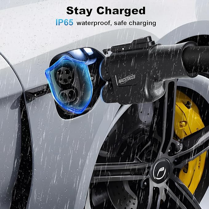 NACS to CCS Electric Vehicle Charging Adapter Compatible with Tesla Supercharger, Fit for Rivian,Ford,GM EVs for Tesla Supercharger to CCS1 Charger Adapter, Max 500A 1000V Fast Charge