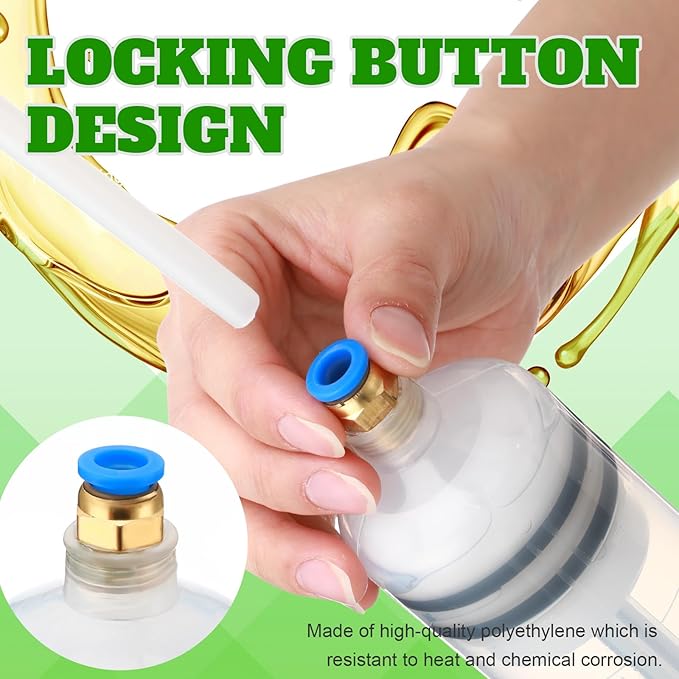 Lothee 2 Pack 500cc Automotive Fluid Extractor Pump Oil Extractor Hand Syringe Pump with Hose Manual Suction Vacuum Fuel Car Transfer for Power Steering, Hydraulic Fluid (Green)