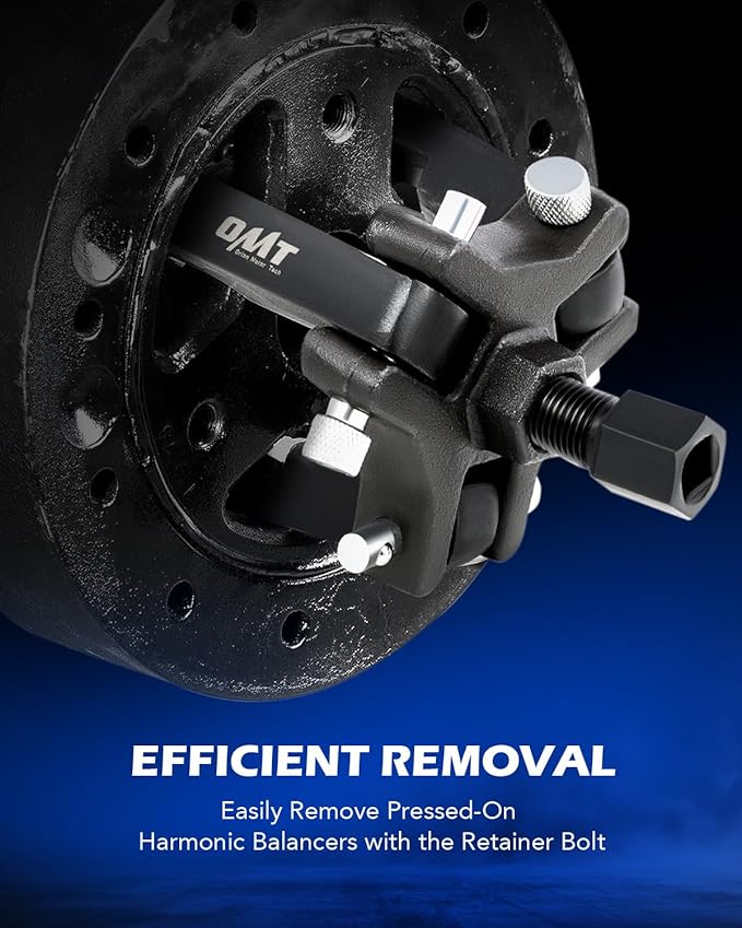 Orion Motor Tech Harmonic Balancer Puller Kit, Adjustable 3-Jaw Puller Set for Removing Harmonic Dampers & Balancers, 3-Jaw Pulley Puller Set Compatible with Chevy GM Chrysler Cadillac Ford More