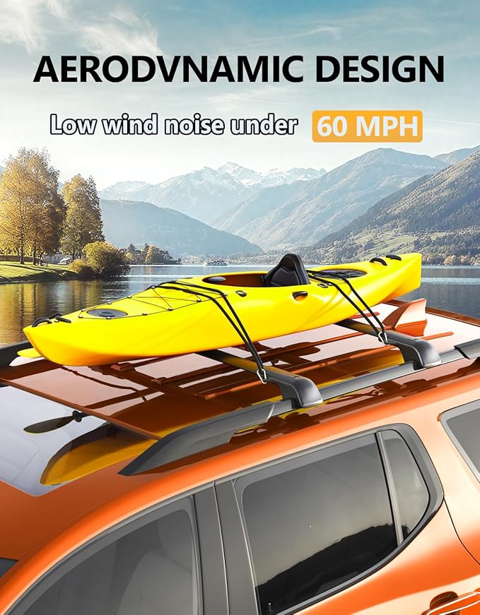 Tuyoung 300lbs Roof Rack Cross Bars Compatible with 2024 2025 2026 Hyundai Santa Fe & Santa Fe Hybrid (Not for SE), Lockable Heavy Duty Aluminum Anti-Theft Metal Lock Roof Crossbars