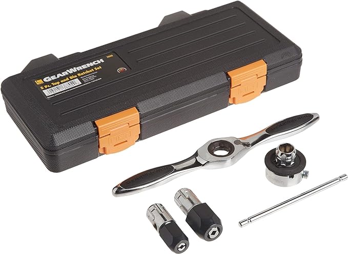 GEARWRENCH 5 Pc. Ratcheting Tap and Die Drive Tool Set - 3880