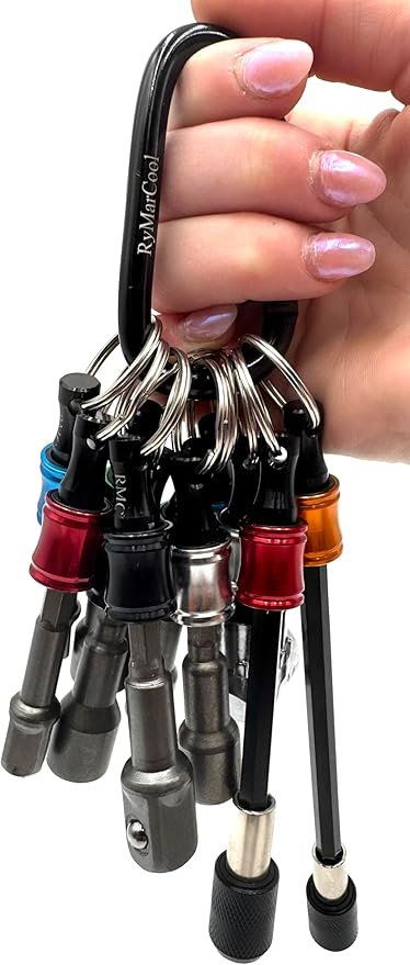 Ultra Bit Extension w/Quick-Release Holder - 4" extension, 6" extension, right-angle extension bit, 1/4", 3/8" and 1/2 socket bits, 1/4", 5/16", 3/8", 7/16", and 1/2" magnetic nut drivers.