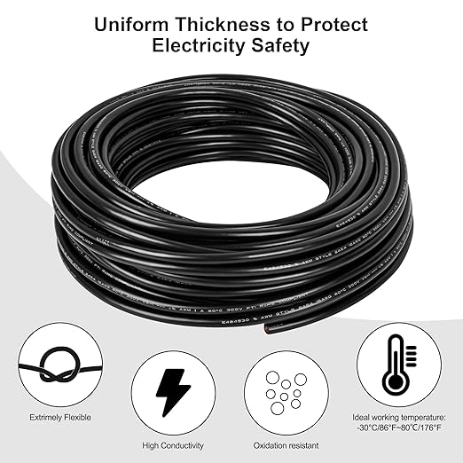 14 Gauge Wire 3 Conductor,14 AWG Electrical Wire Stranded PVC Cord Oxygen-Free Copper Cable,200FT 3 Core Pure Copper Flexible Cable Wire for LED Lamp Lighting Strips Automotive (14AWG-3C, 200FT)…