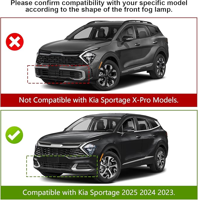 Hood Grille Molding Trim Cover Compatible with Kia Sportage 2023 2024 Front Upper Grill Decorative Stripe Glossy Black ABS