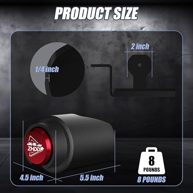 2 Inch Trailer Hitch Lock - 2178 Heavy Duty Anti Theft Lock Secures Ball Coupler and Safety Chains for RV,Boat,Dump,Cargo and Camper Trailers (Red)