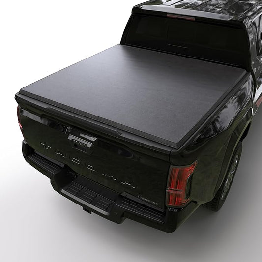 Soft Tri-Fold Truck Bed Tonneau Cover Compatible with 2016-2026 Toyota Tacoma w/OE Track System | 6'2" Bed (73.7") | CFST-022