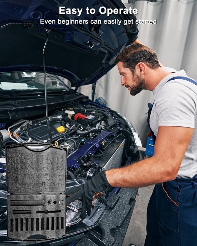 in-Line Dowel Pin Puller Master Set Replace 95400, Dowel Dismantling Tool Includes Both SAE and Metric Collets