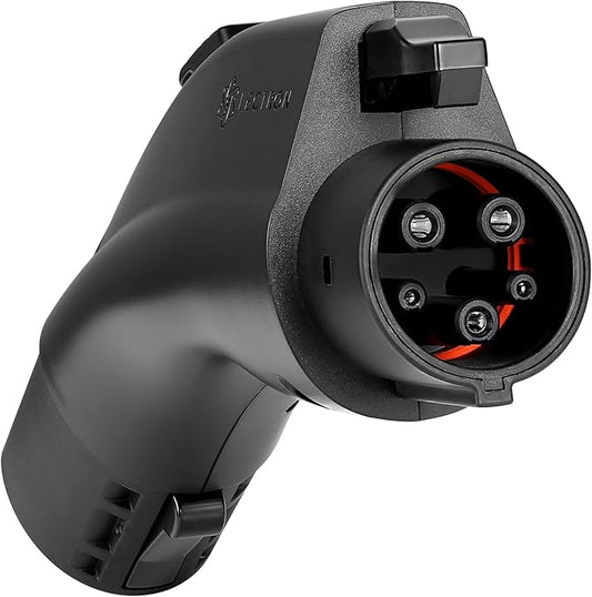 Lectron Tesla to J1772 Charging Adapter, Max 80 Amp & 250V - NACS Converter, Compatible with Tesla High Powered Connectors, Destination Chargers & Mobile Connectors for J1772 Electric Vehicles(Black)