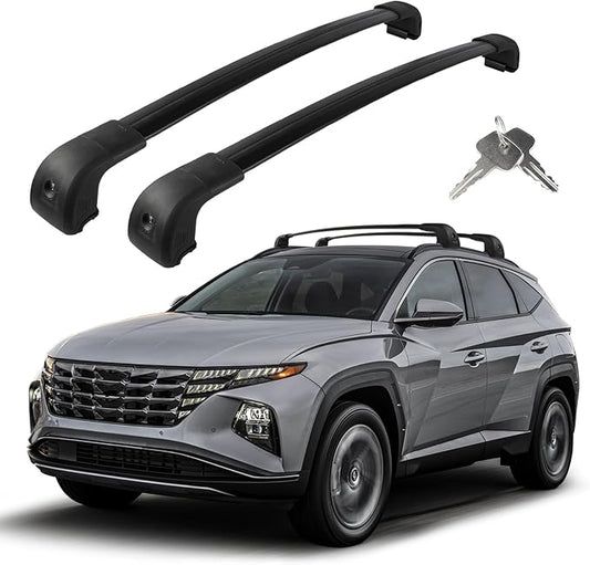 Roof Rack Cross Bars Compatible with Hyundai Tucson SE SEL N Line Limited NX4 2016-2026, Adjustable Aluminum Heavy Duty 300LBS Anti-Theft Lock Cargo Carrier Rooftop Crossbar for Bike,Snowboard,Luggage