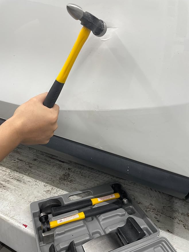 HFS(R) 7 Pcs Set Auto Body Fender Repair Tool Hammer Dolly Set