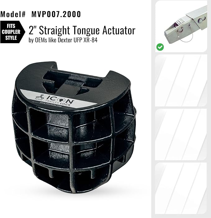 Altor ICON Trailer Lock for 2 inch couplers | Secures high Value Utility Trailers/Travel Trailers/RV/Boat/Toy Haulers