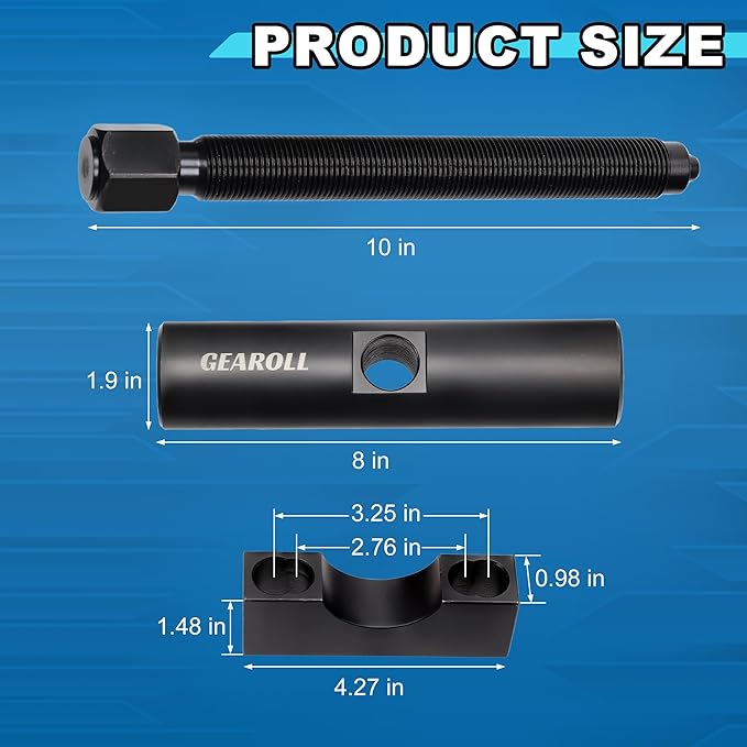 10803 Heavy-Duty Yoke Puller, 60050 Heavy Duty Yoke Removal Tool Kit Made for Commercial Trucks & Semi Truck, Service on Class 6-8 Trucks and Equipment