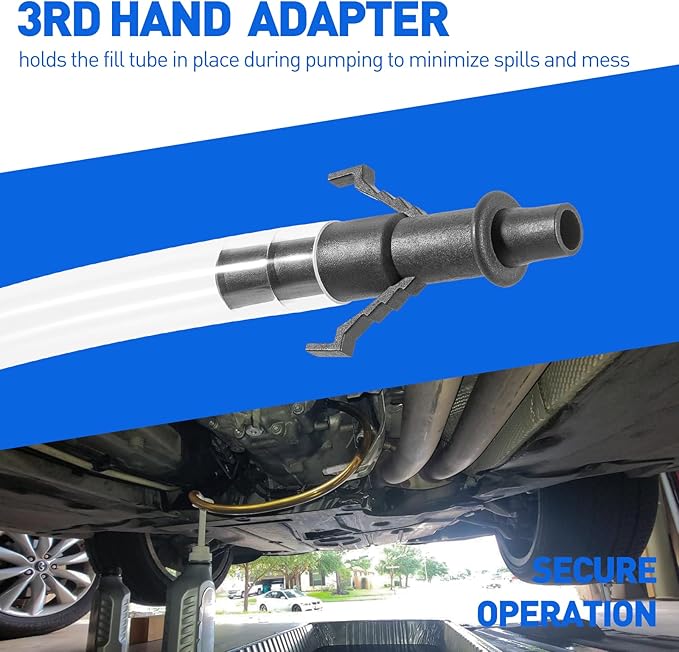 Yoursme Fluid Oil Pump for Gallon Bottles and Wide Mouth Quart Bottles (Don’t fit Standard Quart Bottles) Hand Pump Transfer Gear Oil, Transmission and Differential Fluid, 30cc Per Stroke