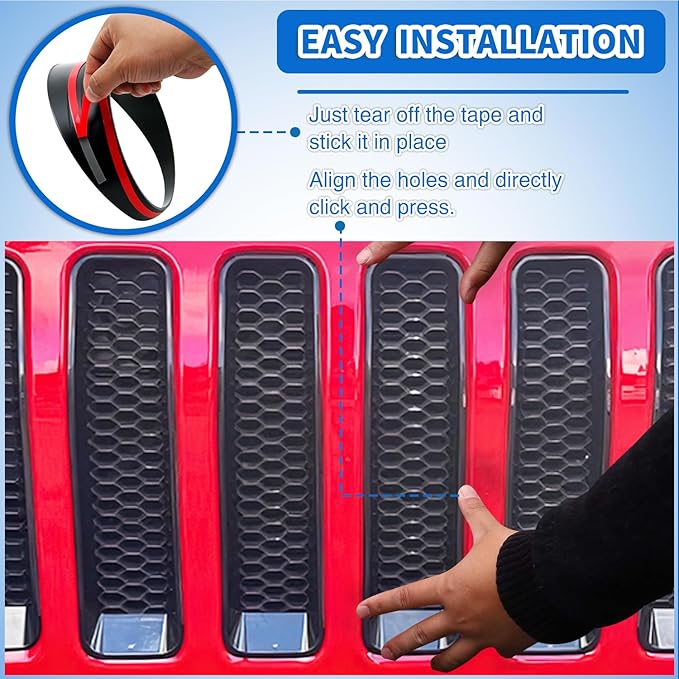 Nilight Grill Inserts fit for Jeep Wrangler Front Grille Inserts Headlight Cover Set for JL JLU Unlimited Sport SportS 2018 2019 2020 2021 2022 2023 Grille Bezels Trim Exterior Accessories Black 9 Pcs