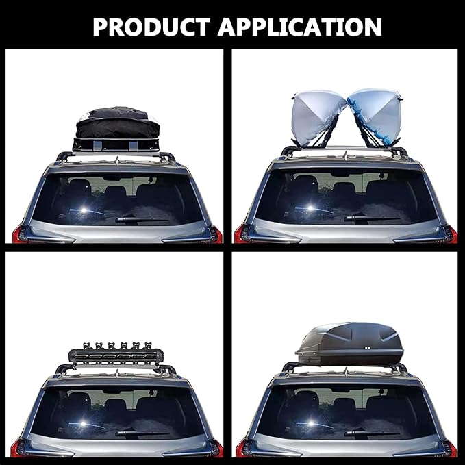 ROKIOTOEX Roof Rack Crossbars - Fit 2016-2021 Lexus LX Flush Side Rail - Panoramic Sunroof - 220LBs Load Bar- Metal Locking Cap - Easy Install & Adjusting - Wind Noise Reduction Strip - Silver Coyote