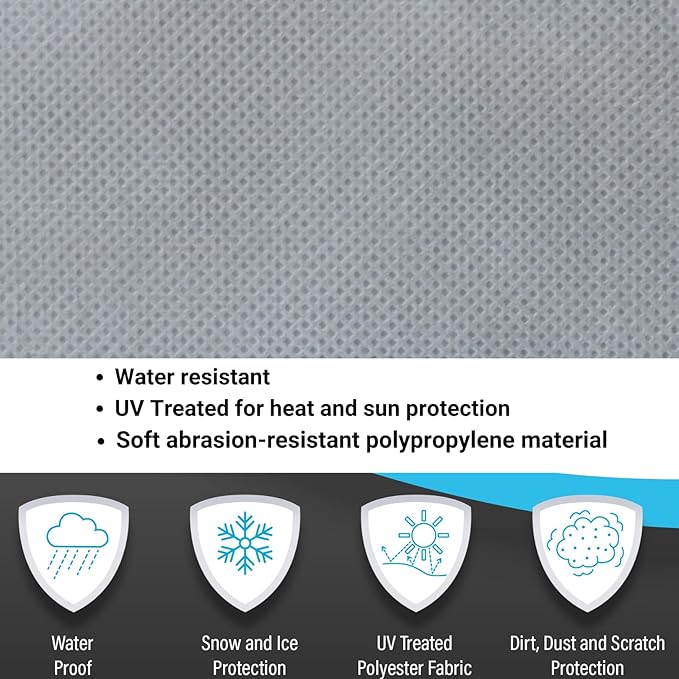 SavvyCraft Economic Guard Travel Trailer Camper Cover, Breathable RV Trailer Cover Fits 9 feet to 10 feet