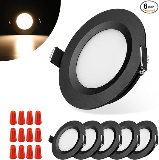 RV Puck Light, RV Recessed Ceiling Light, 12V RV Lights Interior, Ultra-Thin RV Light Fixtures, High Brightness Camper Interior Light for RV Motorhome Boat