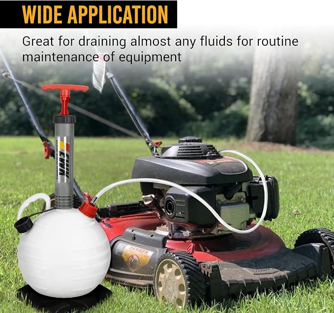 EWK 6L Vacuum Oil Extractor Pump, Portable Fluid Extractor Oil Change Pump for Automotive, Marine Boat, Jet Ski, Fast Oil Change & Quick Drain Fluid Evacuator