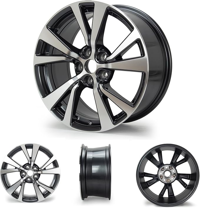 New 18"x8.5'' Aluminum Alloy Replacement for OE Wheel Rim Compatible with Nissan-Maxima 2016-2018, 62721, PCD 5x114.3