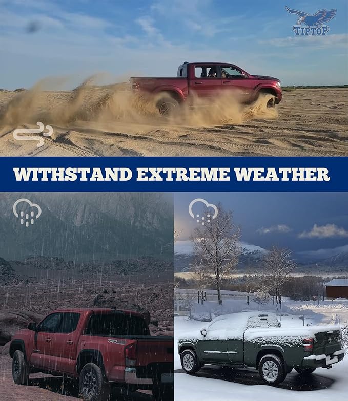 TIPTOP Soft Roll-Up Tonneau Cover Truck Bed for 1999-2006, 07 Classic Silverado/Sierra 1500 2500 HD 3500 HD 6.6ft Bed (78") | TP1 |