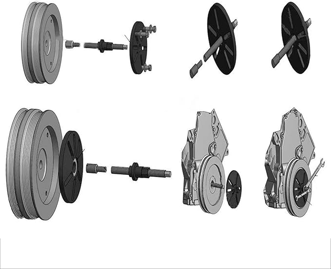 Harmonic Balancer Puller Removal & Install Tool Kit Flywheel Remover Crankshaft Pulley Removal Steering Wheel Pulling Set