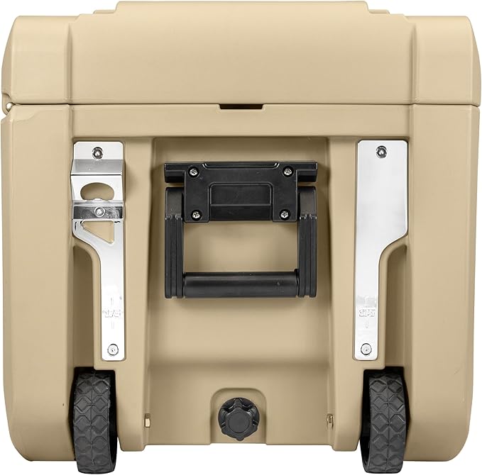 SRX-175 Overlanding Cargo Case – 175L Waterproof Storage Box for Camping, Off-Road & Truck Bed Gear – Heavy-Duty Lockable Storage with Gas Strut Lid, Stackable Design & Interior Organizer Tray (Tan)