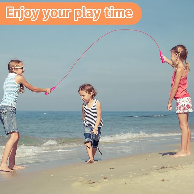 30 Pcs Kids Jump Rope,Colorful Jump Ropes for Kids,7.2 Feet Plastic Jump Ropes,Adjustable Skipping Rope,Jumping Ropes for Party Favors,Birthday Gifts,Indoor Outdoor Activity