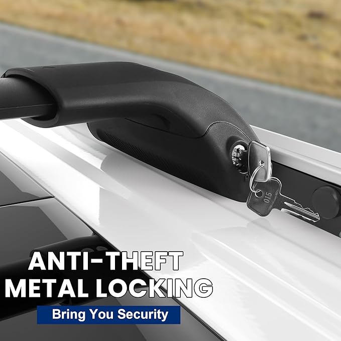 220Lbs Roof Rack Crossbars for 2021-2025 Grand Cherokee L,2022-2025 Grand Cherokee WL with Anti-Theft Lock, Heavy Duty Aluminum Anti-Corrosion Cross Bar Fit Luggage Luggage Kayaks Bicycles Snowboard