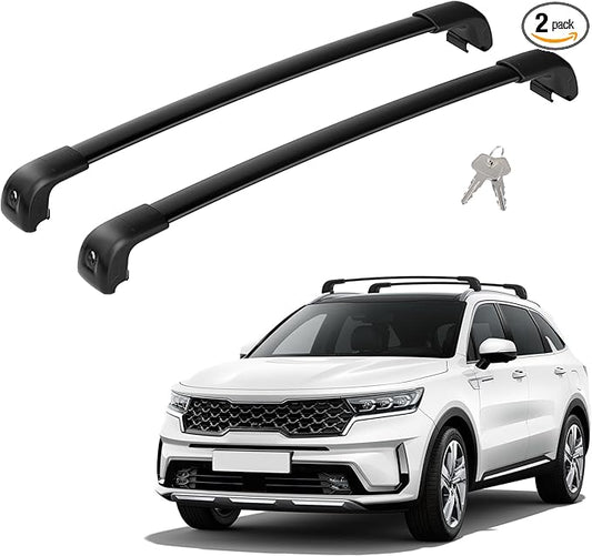 FLYCLE 220Lbs Roof Rack Cross Bars Compatible with Kia Sorento & Sorento Hybird 2021-2025 with Lock, Crossbars Cargo Racks Rooftop Luggage Canoe Kayak Camping Gear Bike Carrier Rack