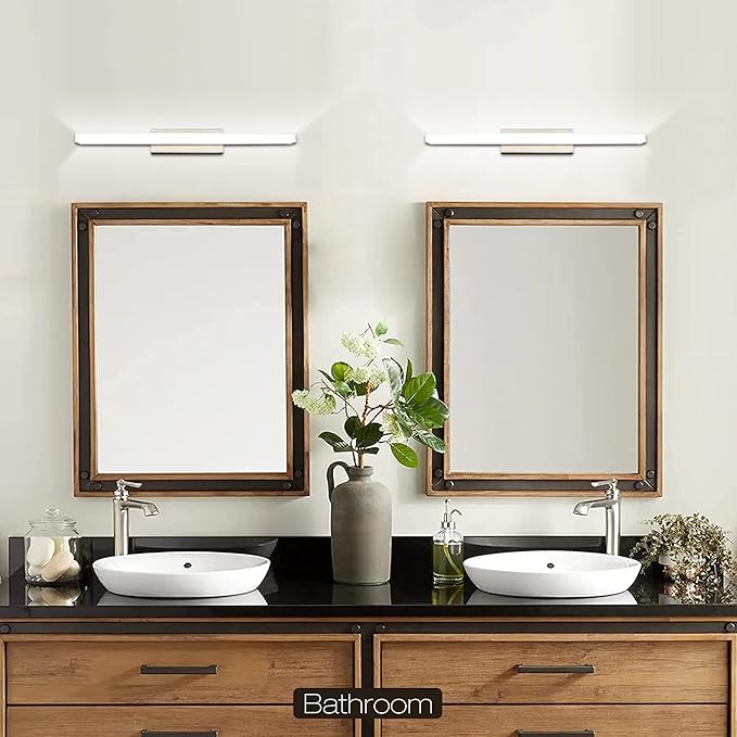 Facon 12V-24V DC RV Vanity Light Fixtures with Switch, 16.5Inch LED RV Wall Sconces Bathroom Mirror Light with Acrylic Lens, RV Interior Lights for RV, Camper, Motorhome, Boat