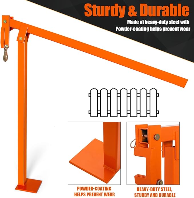 T-Post Puller, Fence Post Puller - Post Puller of Remove T-Posts, Wooden Fence Posts, Cement Plugs, or Small Tree Stumps