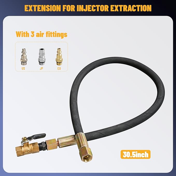 Pneumatic Injector Puller Diesel Injector Puller Kit for Diesel Engines, Diesel Injector Extractor Tool