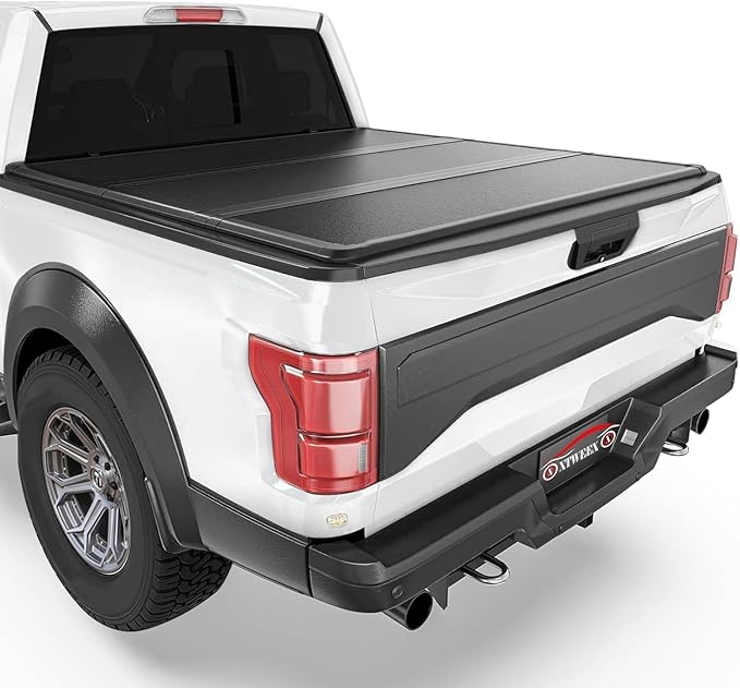 8' Hard Tri-Fold Truck Bed Tonneau Cover Compatible with 2004-2014 Ford F-150 8ft (96") Bed