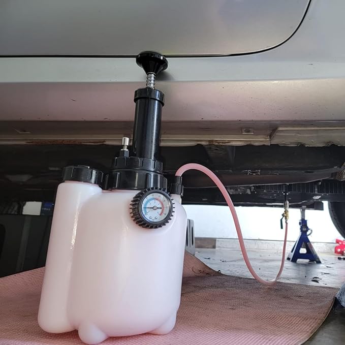 altivox 3L Transmission Fluid Pump Manual Oil Transfer Pump Fluid Transfer Pump Oil Filling Filler System Tool Extractor Tool Kit with Adapters