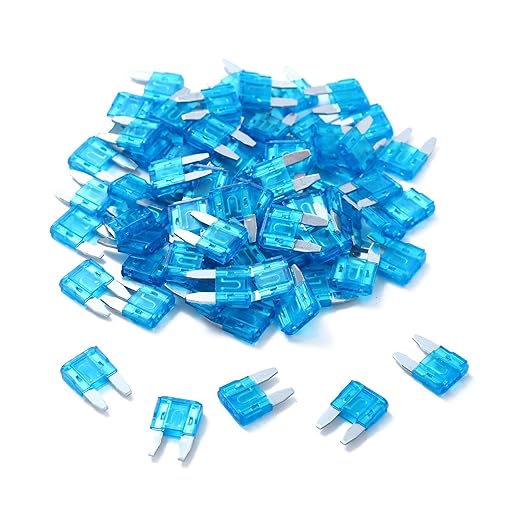 100 Pack Auto Fuses 15 AMP APM/ATM 32V Mini Blade Style Fuses 15A Short Circuit Protection Car Fuse (15 AMP)