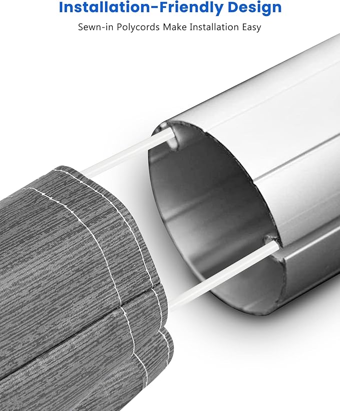 RV Awning Fabric Replacement, 18.5oz Heavy-Duty Weatherproof Vinyl Camper Awning Replacement Universal Outdoor Canopy for RV, Motorhome, Trailer Awnings (Black Fade, 13'(Fabric 12'2"))