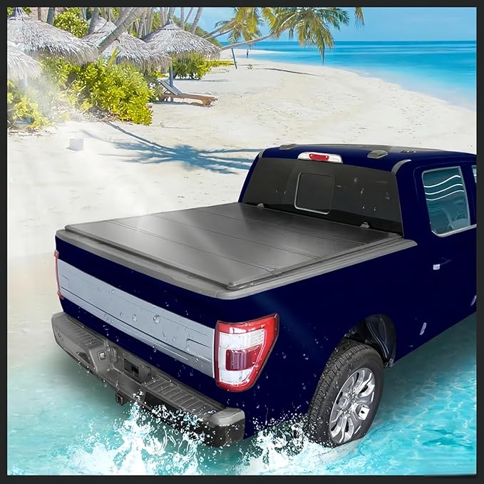 Perfit Liner 6.8 FT Bed Soft Hard Tonneau Cover for 1999-2024 F250 F350 F450 Super Duty Styleside/Fleetside Truck Cargo Topper (Hard Quad-Fold, 6.8 FT, 1999-2025 Super Duty)
