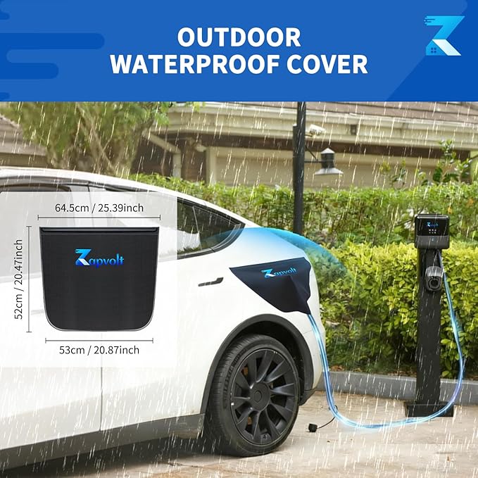 Level 2 EV Charger 40Amp 240V 9.6kW - 25FT Smart Wall Charging Station for Home, J1772 NEMA 14-50, with EV Charger Port Cover Waterproof, RFID Card, WiFi Enabled, UL Certified - GEN 2